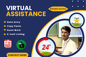 do data entry, copy paste, typing and excel tasks