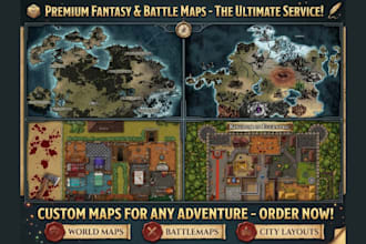 design printable tabletop fantasy, dnd board game 2d maps, playmat in any style