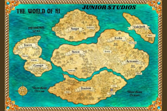 design your own tabletop card game design, board game maps playmat in any style