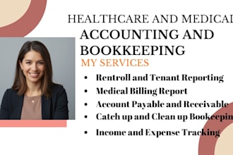 do acccounting and bookkeeping for medical practice, dentist, medical billing