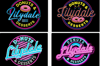 create attractive and professional donut logo design