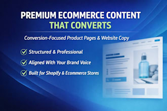 create premium ecommerce content that converts