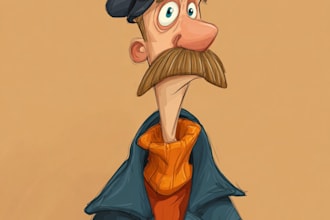design cute cartoon characters