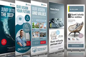 design rollup banner retractable signage pullup banner billboard pop up banner
