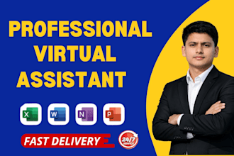 be serve you virtual assistant, web research, web scraping, excel