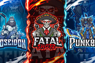 mascot logo for schools, teams and sports apparel