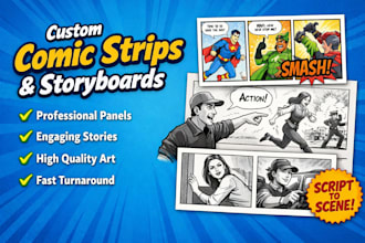 create custom comic strips and storyboards