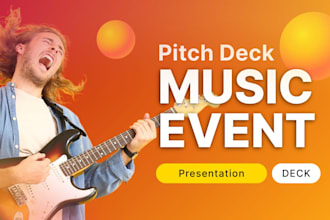 create music artist pitch deck tour album production investor funding pitch deck