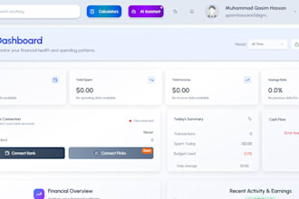 custom finance,fintech, credit repair and accounting website with ai