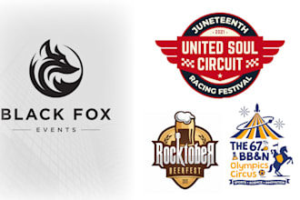 design business, event logo for all your upcoming projects