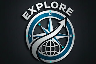 make modern and professional navigation logo for your brand