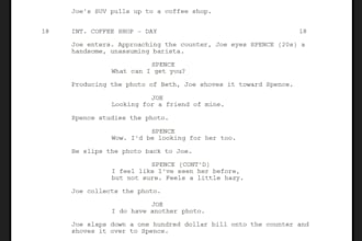 write your hard hitting tv show or movie script
