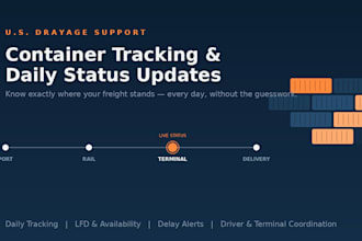 provide daily container tracking and shipment status updates
