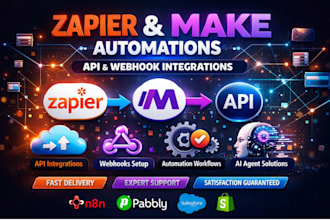 automate workflows with zapier makecom n8n API integration webhook automation