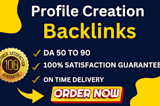 make 100 social media profile backlinks for link building