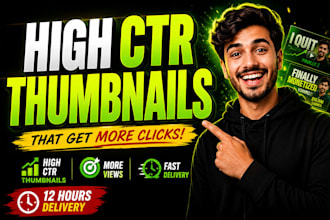 design eye catching youtube thumbnails that increase CTR