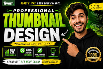 design attractive youtube thumbnails