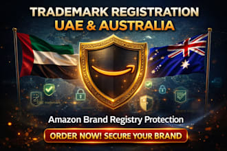 register trademark in uae, australia for amazon brand registry protection