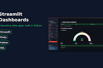 build a professional streamlit dashboard for data analysis