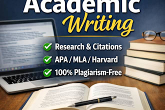 write a well researched academic paper with proper referencing