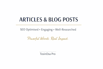 write engaging articles and blog posts