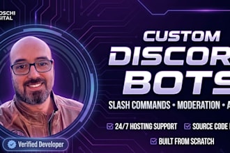 a professional discord bot with slash commands and API integration