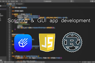 build a custom rust or javascript backend, API, or automation script