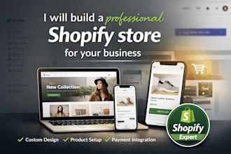 build a professional shopify store for your business