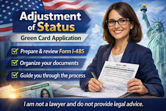 professionally prepare your adjustment of status green card application