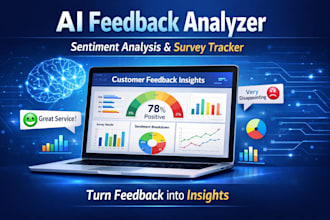 create ai customer feedback analyzer app, sentiment analysis, survey tracker app