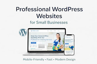 design a modern website for small businesses