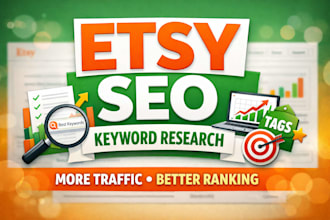 do etsy SEO and optimize your etsy listing for more traffic and sales