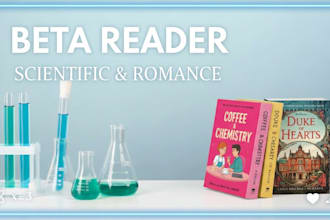 beta read your romance or scifi manuscript as a scientist