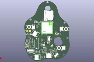 create esp32 pcb design, circuit schematic, stm32, nrf52, power electronics