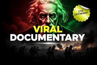 design high click rate documentary youtube thumbnails