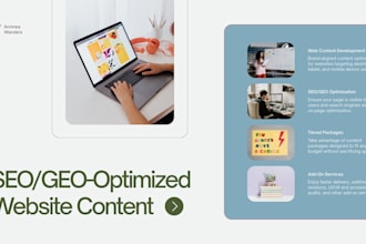 write SEO and GEO optimized website content that converts