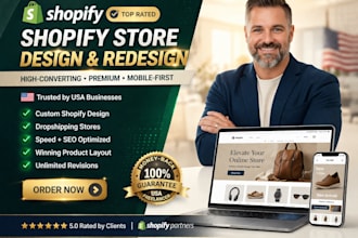 design and redesign shopify website, shopify store audit and maintenance