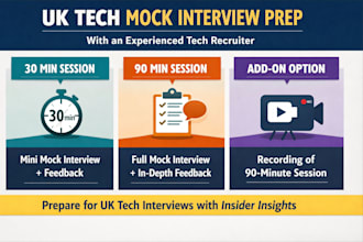 provide UK tech interview prep and a realistic mock interview