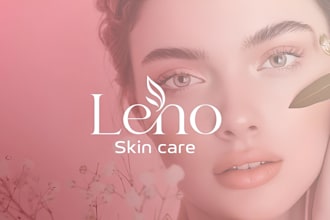 design a modern minimalist beauty and skincare logo