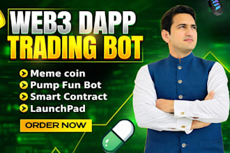 do polymarket bot, solana pump fun trading bot, telegram bot and blockchain dapp