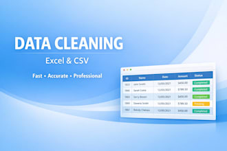 clean, format, and prepare your data for analysis