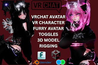 do vrchat avatar furry avatar vroid vrm anime nsfw avatar face tracking toggles