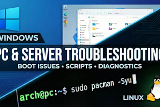 troubleshoot your windows or linux PC or server