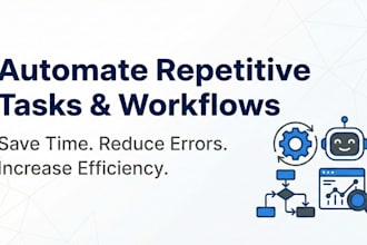 automate repetitive tasks and workflows using bots and rpa