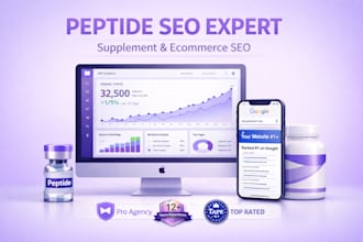 do SEO for peptide, supplement, and research chemical website