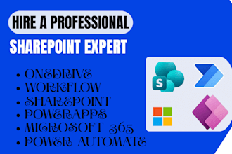 be your microsoft sharepoint developer for intranet, workflows and automation