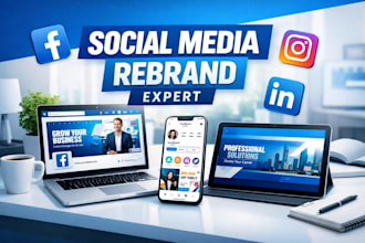create, revamp your facebook profile and linkedin profile