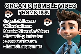 do organic rumble video promotion rumble organic followers channel promotion