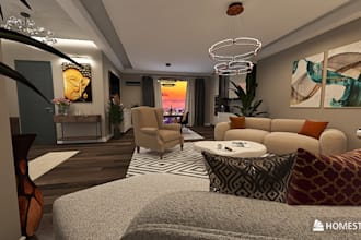 create elegant luxury interior design with realistic 3d renderings