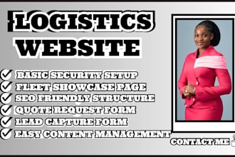 logistics website, transportation website design, trucking company website
